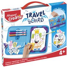 Creativ Reisset voor tekenen TRAVEL BOARD, 21 stuks