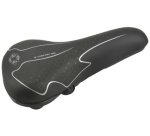 Selle pour VTT Elastomer, noir / blanc
