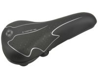 Selle pour VTT Elastomer, noir / blanc