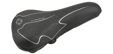 Selle pour VTT Elastomer, noir / blanc