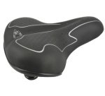 Selle pour vélo de randonnée Elastomer, noir / blanc