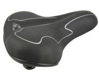 Selle pour vélo de randonnée Elastomer, noir / blanc