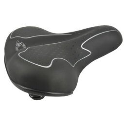 Selle pour vélo de randonnée Elastomer, noir / blanc