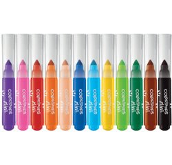 Maped feutre Color'Peps Mini Jumbo, étui de 12 pièces en couleurs assorties