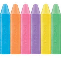 Maped craies de trottoir Color'Peps, étui de 6 pièces
