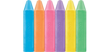 Maped Color'Peps sidewalk chalk, set of 6 pieces