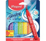 Marqueur pour vitre MARKER'PEPS Window, étui de 6