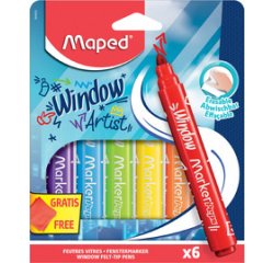Marqueur pour vitre MARKER'PEPS Window, étui de 6