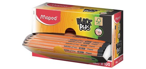 Crayon BLACK'PEPS, degré de dureté: HB, présentoir