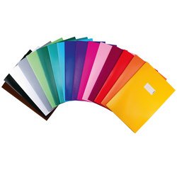 Protège-cahier, en carton, A5, bleu foncé