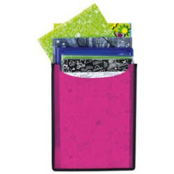 Boîte scolaire 'Flexi', fuchsia translucide