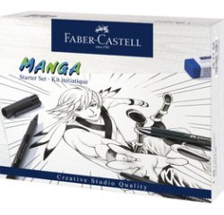 FABER-CASTELL Feutre PITT artist pen, kit de démarrage Manga
