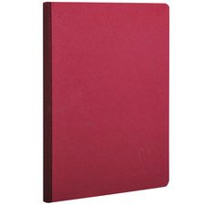 Notizbuch agebag a5 leinen bl 96 blatt - rot