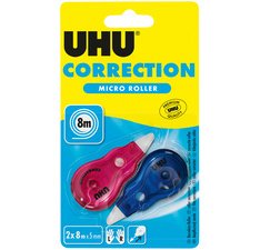 Mini-rouleau correcteur jetable Micro, blister de 2