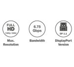 Câble adaptateur, DisplayPort - HDMI Type A
