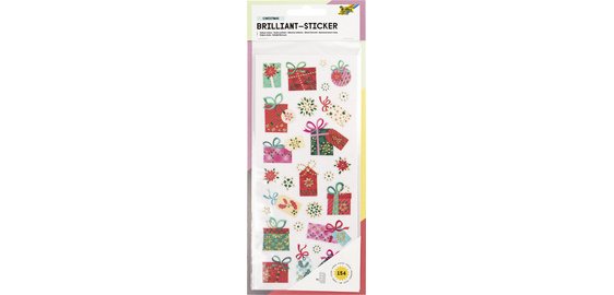 Glänzender Weihnachtsaufkleber 'Weihnachten'