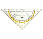 Equerre géométrique, flexible, hypoténuse 160 mm