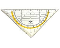 Equerre géométrique, flexible, hypoténuse 160 mm