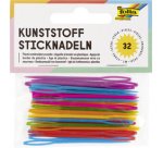 Aiguille à broder en plastique, 65 x 1,8 mm, assorti