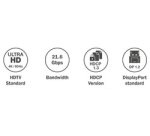 Câble de connexion DisplayPort, mâle - mâle, 1,0 m