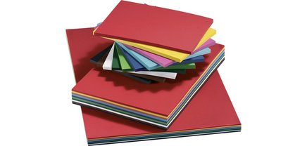 Carton de couleur, A2, 160 g/m2, lisse, assorti