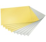 Bloc de papier de couleur, A4, 130 g/m2, or et argent