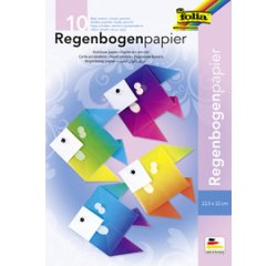 Pochette de papier arc-en-ciel, 225 x 320mm, 100g/m2