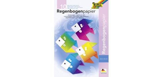 Pochette de papier arc-en-ciel, 225 x 320mm, 100g/m2