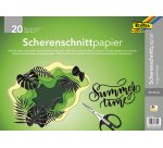 Papier voor het silhouetknippen, 350 x 500 mm, zwart