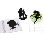 Papier voor het silhouetknippen, 350 x 500 mm, zwart