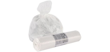 Sac poubelle, 18 l, 8 microns, transparent