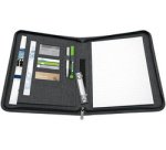 Serviette classeur COLLEGE, A4, polyester, gris chiné