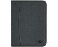 Serviette classeur COLLEGE, A4, polyester, gris chiné