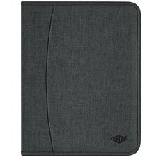 Serviette classeur COLLEGE, A4, polyester, gris chiné