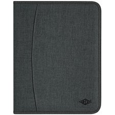 Serviette classeur COLLEGE, A4, polyester, gris chiné
