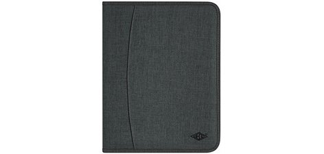 Serviette classeur COLLEGE, A4, polyester, gris chiné