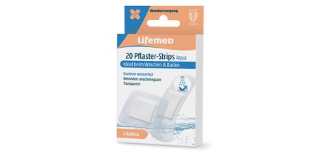 Pansements 'Aqua', boîte de 20, transparent