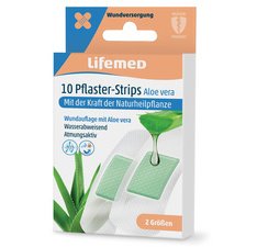 Pansements 'Aloe vera', pack de 10, blanc