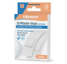 Pansements 'Sensitive', blanc, pack de 10