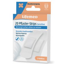 Pansements 'Sensitive', blanc, pack de 20