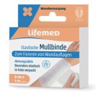 Bande de gaze élastique, 60 mm x 4,0 m, blanc