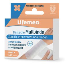 Elastic bandage, 60 mm x 4.0 m, white