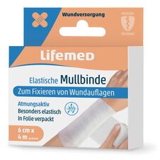 Elastic bandage, 60 mm x 4.0 m, white