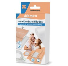 En_kit de pansements de premiers secours, 64 piec