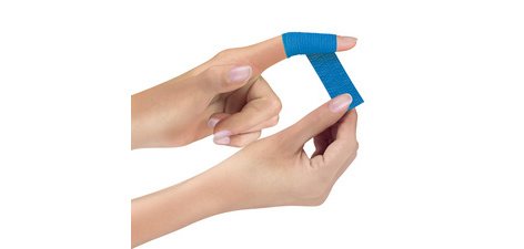 Bande cohésive, auto-adhésive, assorti