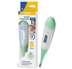 Thermomètre 'Flex', blanc/vert