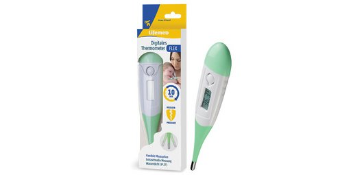 Thermomètre 'Flex', blanc/vert