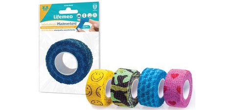 Bande cohésive, auto-adhésive, assorti