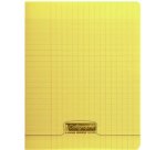Cahier piqué 8000 POLYPRO 24x32 cm 96 pages grands carreaux 90 g - Assortis