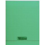 Cahier piqué 8000 POLYPRO 24x32 cm 48 pages petits carreaux 90 g - Incolore